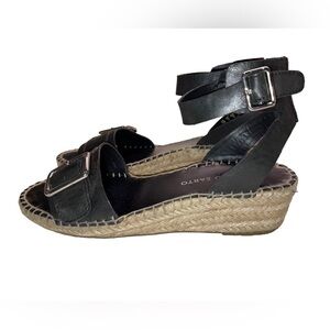Franco Sarto - black low heeled wedge - size 6 - EUC
